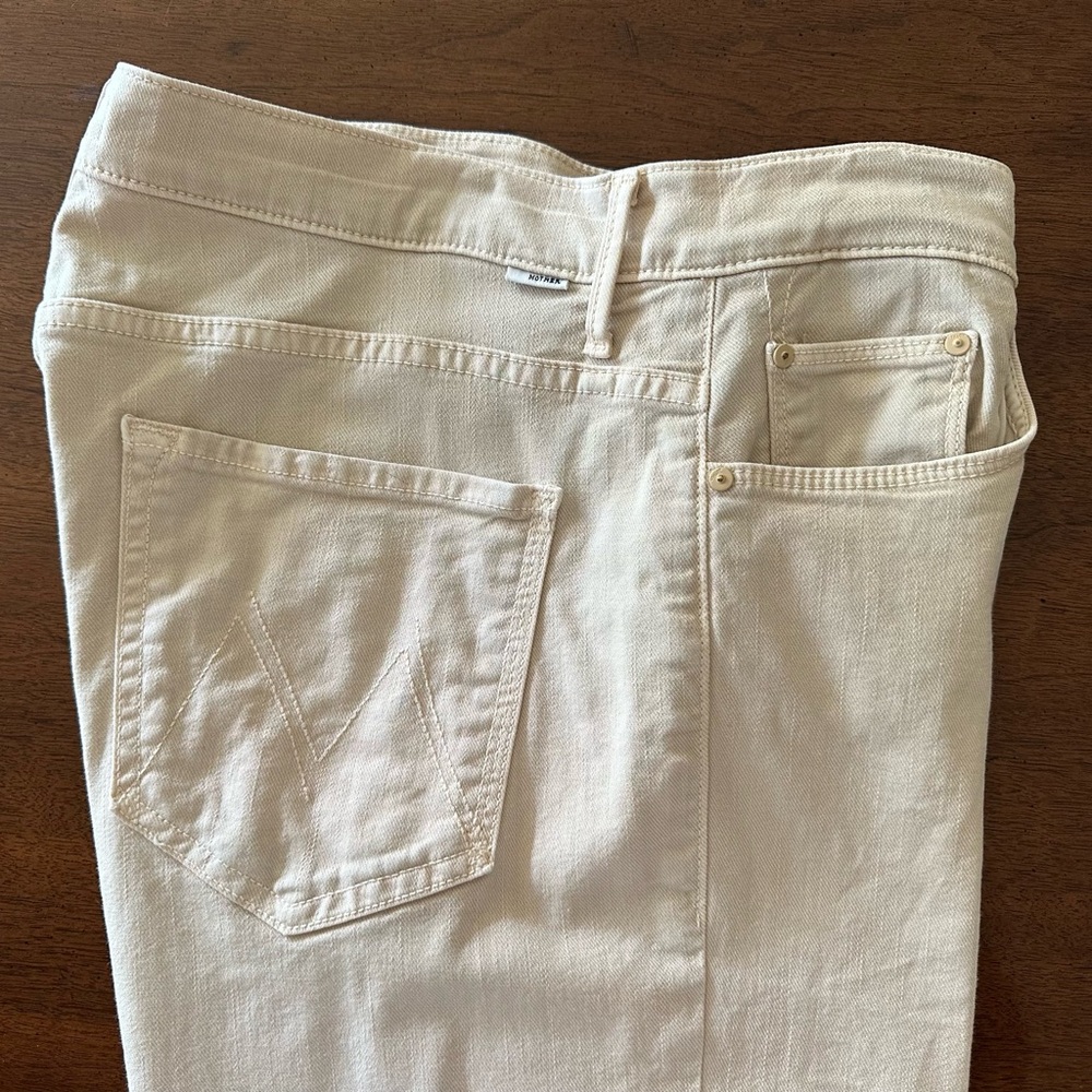 MOTHER Weekender Flare Leg Jeans Size 32 in “Marzipan” Color